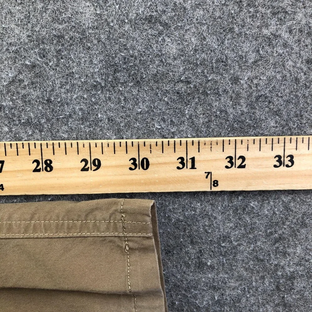 Kuhl Pants Mens 42x30 Beige Canvas Khakis Relaxed Straight Workwear Pockets - Picture 10 of 10